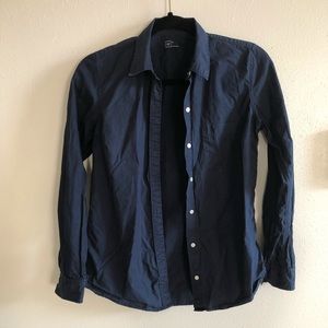 Gap Navy Blue Button Up Shirt